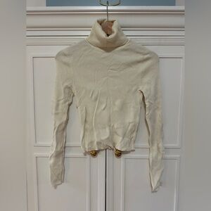 Zara Cream Turtleneck Sweater